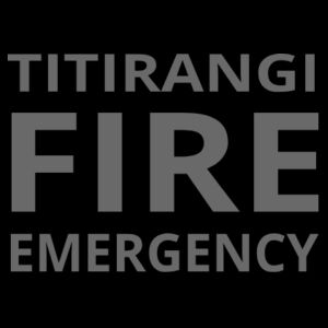 TVFB FIREFIGHTER WOMENS HOODIE GREY TEXT Design