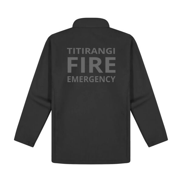 TVFB FIREFIGHTER SOFTSHELL JACKET GREY TEXT Thumbnail