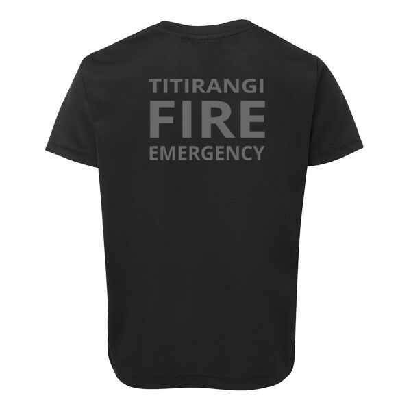 TVFB FIREFIGHTER QUICK DRY TEE GREY TEXT Thumbnail