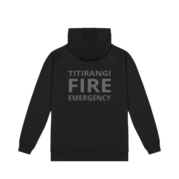 TVFB FIREFIGHTER SPORTS HOODIE GREY TEXT Thumbnail