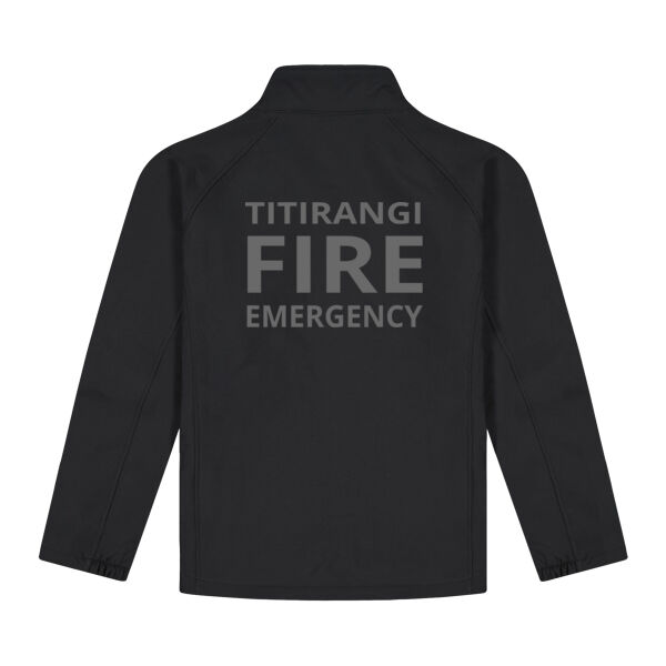 TVFB FIREFIGHTERS WOMENS SOFTSHELL JACKET GREY TEXT Thumbnail