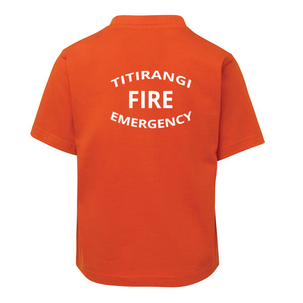 TVFB KIDS TEE CURVED TEXT WHITE Thumbnail